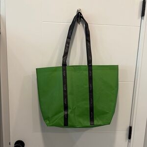 🏴 Kate Spade Green Tote Bag with Black Straps